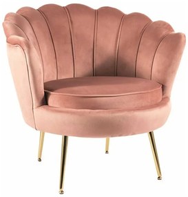 Ionia Velvet fotel, rózsaszín