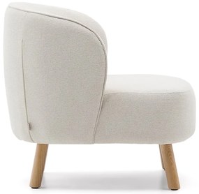 Krémszínű zsenília fotel Ulit – Kave Home