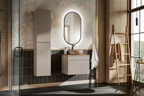 Bútorszett 60cm-es asztallappal, Wiki pultra szerelhető mosdóval, tükörszekrény