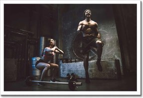 Poszterek keretben 60x40 Otthoni edzőterem Lockdown