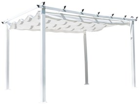 Lazio kerti pergola fehér 4x3 m