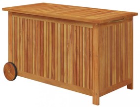 tömör akácfa kerti tárolóláda kerekekkel 90 x 50 x 58 cm