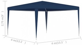 kék rendezvénysátor 4 x 4 m