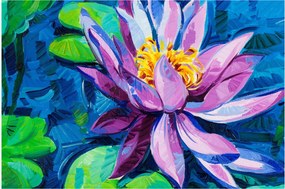 Egy vízi liliom képe a vízen (90x60 cm)