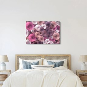 Absztrakt kép Rózsa virága (90x60 cm)