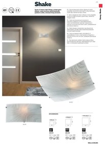 Redo 05-812 - SHAKE mennyezeti lámpa 1xE27/42W/230V 29,5x29,5 cm fehér