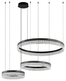 LED fényerőszabályozható kristálycsillár kábelen THALIA LED/120W/230V 3000-6000K + távirányító