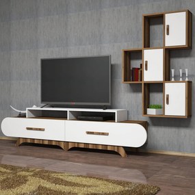 Flora S - Walnut, White