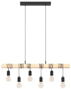 Eglo 43513 - TOWNSHEND kábeles csillár 6xE27/60W/230V