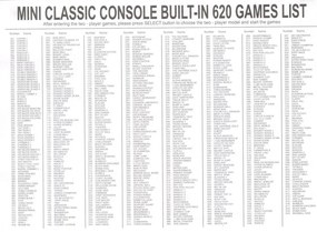 TV retró játékkonzol  220 V tápellátással - 620 játékkal