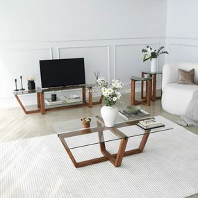 Amalfi Walnut dohányzóasztal