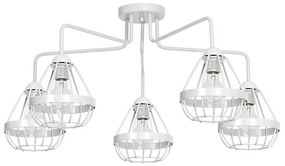 Felületre szerelhető csillár RING 5xE27/60W/230V pók fehér