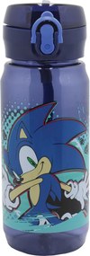 Sonic a sündisznó Thunder műanyag kulacs akasztóval 600 ml