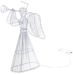 Fehér elemmel működő fénydekoráció Angel – Dakls