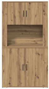 Magas szekrény Artisan tölgy 80x33x150 cm Mérnöki fa