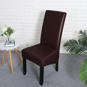 Magastámlás SzékHuzat (vízálló műbőr, kávébarna)