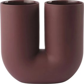 Muuto Kink Kerámia Virágváza 26 cm Bordó