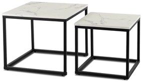 Dohányzóasztal fehér márvány szett ORI