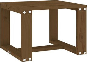 vidaXL mézbarna tömör fenyőfa kerti kisasztal 40x38x28,5 cm