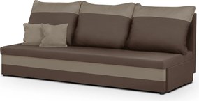 GUSTO Háromszemélyes kinyitható kanapé Sötétbarna/világosbarna