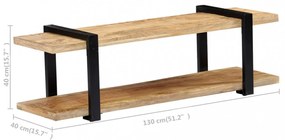 tömör mangófa TV-szekrény 130 x 40 x 40 cm