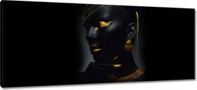 Festmények 100x40 Aranyozott arc