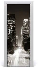 Ajtó méretű poszter Los Angeles éjjel 85x205 cm