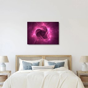 Modern rózsaszín absztrakció képe (üvegen) (70x50 cm)