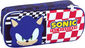 Sonic a sündisznó Classic 2 rekeszes tolltartó 26 cm