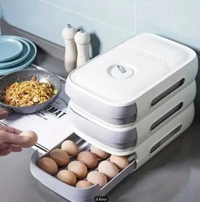 Tojásrendező fiókkal - zöld