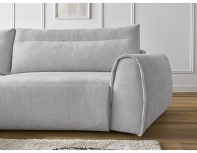 Világosszürke sarokkanapé Aden – Bobochic Paris