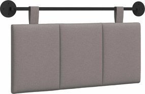 vidaXL Fali Fejtámla Falra szerelhető Tópszínű 90 x 55 x 5 cm szövet