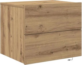 vidaXL Éjjeliszekrény fiókkal Artisan tölgy 50 x 39 x 41 cm Faanyag