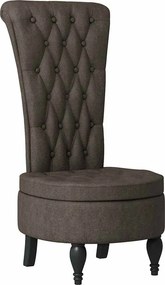 vidaXL Papucs fotel Sötétszürke 56,5 x 70 x 110 cm Műsuede Bőr