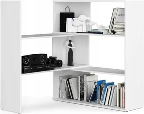 Állítható könyvespolc Mini Twist fehér nyitott polc Akd