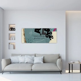 Kép - Repülő léggömb szivárvánnyal (120x50 cm)