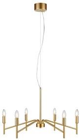 Markslöjd 108210 - Csillár zsinóron MONARCH 6xE14/18W/230V arany