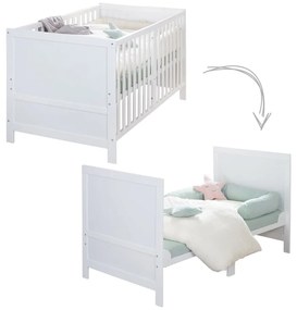 Fehér babaágy állítható magassággal 70x140 cm Easy Sleep – Roba