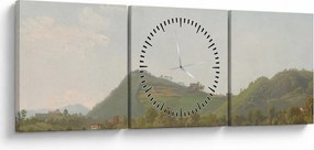 Kép - Simon Denis,  View Near Naples, reprodukciók (órával) (90x30 cm)