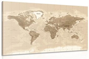 Kép látványos vintage világtérkép