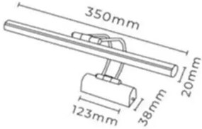 Fali lámpa, 8768-3