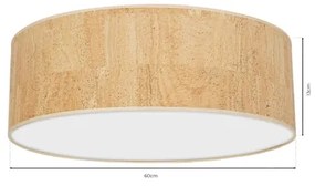 Mennyezeti lámpa CORK 3xE27/60W/230V