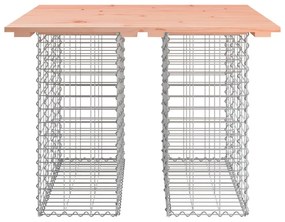 tömör duglászfenyő gabion kerti pad 100x102x72 cm