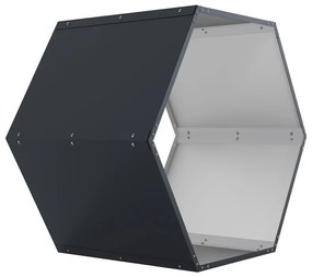 Tüzifatároló G21 HEX 53 - 92 x 60 cm, antracit