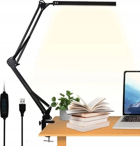 LED-es asztali lámpa iskolai íróasztalhoz Éjszakai rajzoló lámpa Állítható Usb