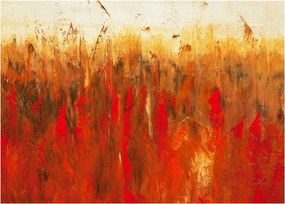 Kép - Festett absztrakció (üvegen) (70x50 cm)