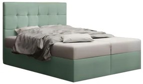 Franciaágy Boxspring 160 cm Duel 2 (menta) (matraccal és tárolóhellyel). 1046455