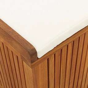 tömör akácfa kültéri párnatartó láda 150x50x60,5 cm