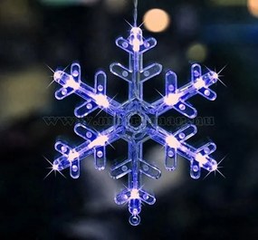 Karácsonyi LED fényfüzér Nagy Csillag és Hópehely M1326LED 3.5 Méter 138 Led