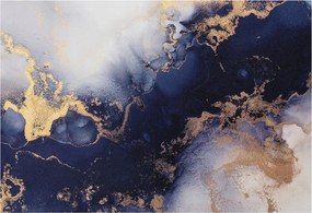 Dekoratív fotótapéta falra Könnyű összeszerelés Sötétkék hullámok 152x104 Ragasztó